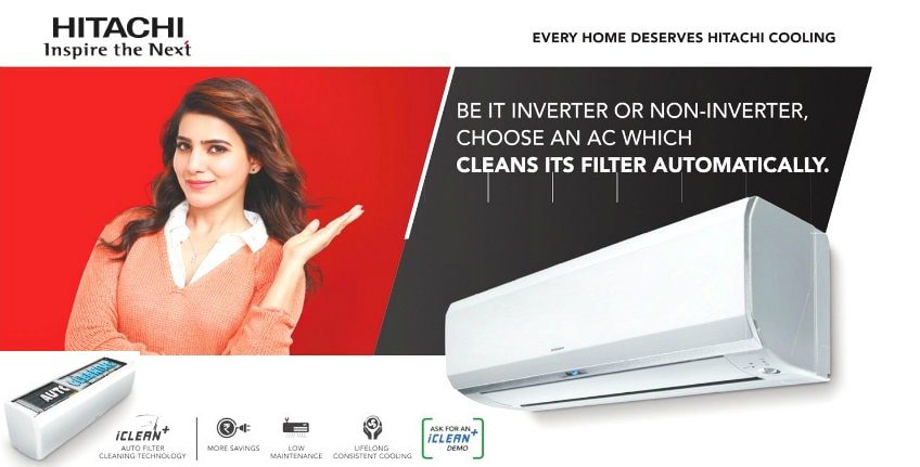 Hitachi 1.5 Ton 5 Star Inverter Split Air Conditioner