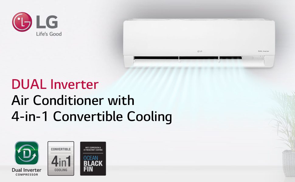 LG 3 Star Inverter Split Air Conditioner