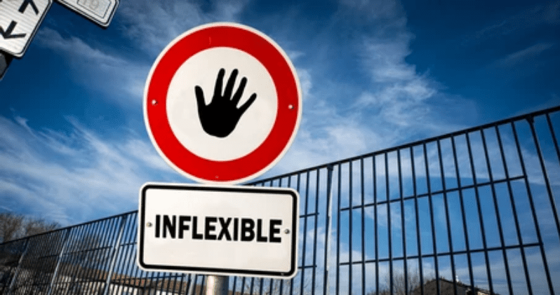 inflexible