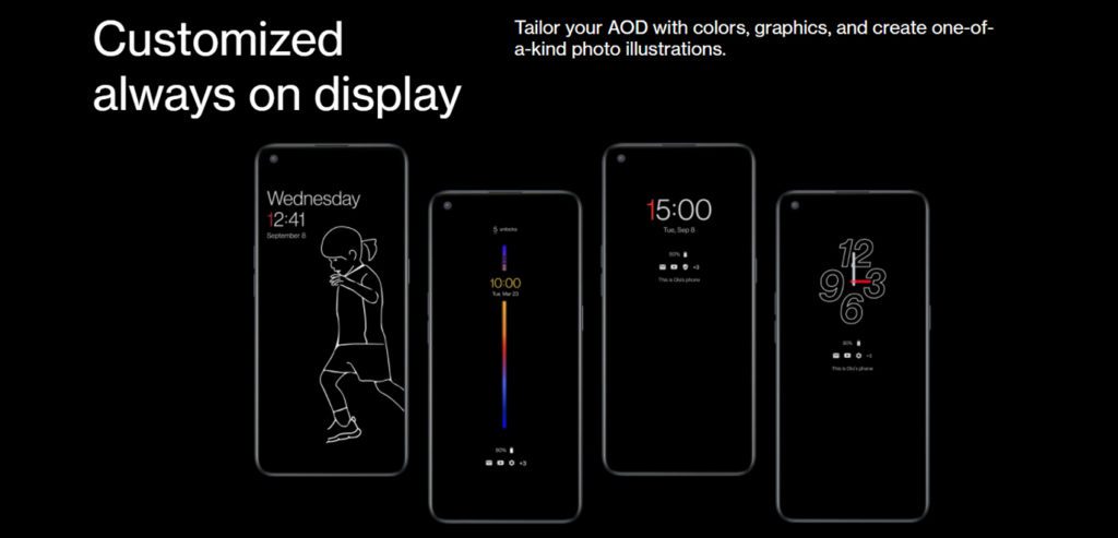 OnePlus Nord 5G Ce Customized always on display