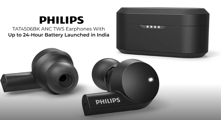 Philips TAT4506BK ANC TWS Earphones With Up to 24-Hour Battery Launched in India
