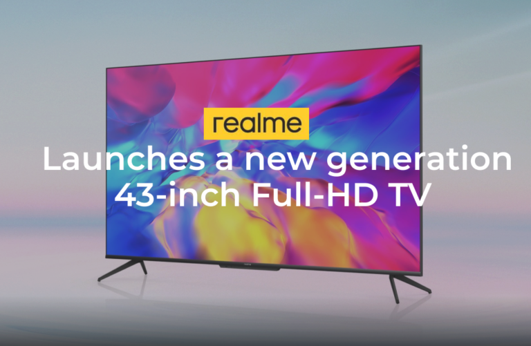 Realme Launches a new generation Realme Smart TV 43-inch Full-HD TV