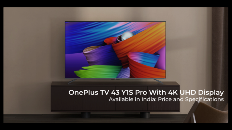 OnePlus TV 43 Y1S Pro With 4K UHD Display Available in India: Price and Specifications