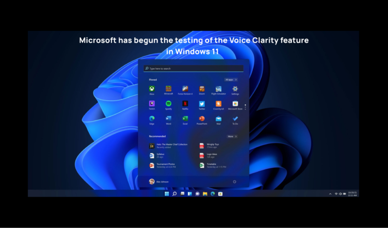 Microsoft has begun the testing of the Voice Clarity feature in Windows 11