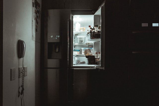 A fridge left open
