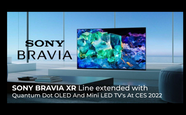 Sony Bravia XR Line Extended With Quantum Dot OLED and Mini LED TVs at CES 2022