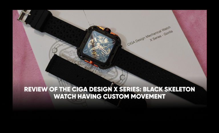 Review of the CIGA Design X Series: Black Skeleton Watch having Custom Movement