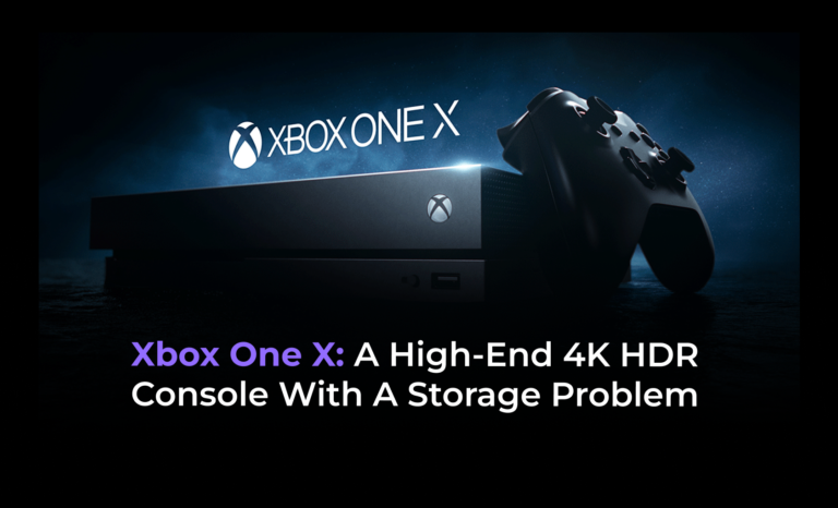 Xbox One X: A high-end 4K HDR console with a storage problem