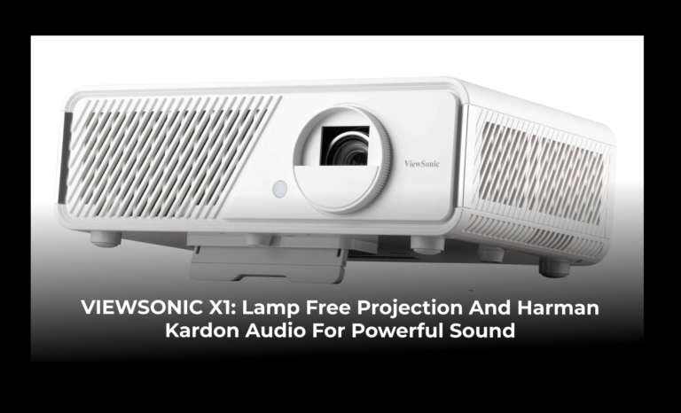 ViewSonic X1: Lamp free projection and Harman Kardon audio for powerful sound