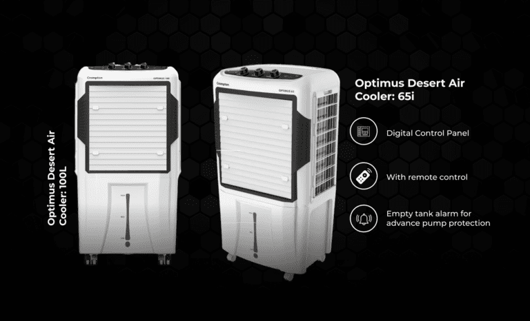 Comparing the Crompton Optimus Desert Air Coolers: 100L vs. 65i