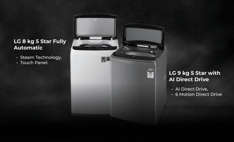 Comparing 9 kg Fully Automatic LG Washing Machines and 8 kg 5 Star Fully Automatic Washing Machines: Which One Suits Your Needs?