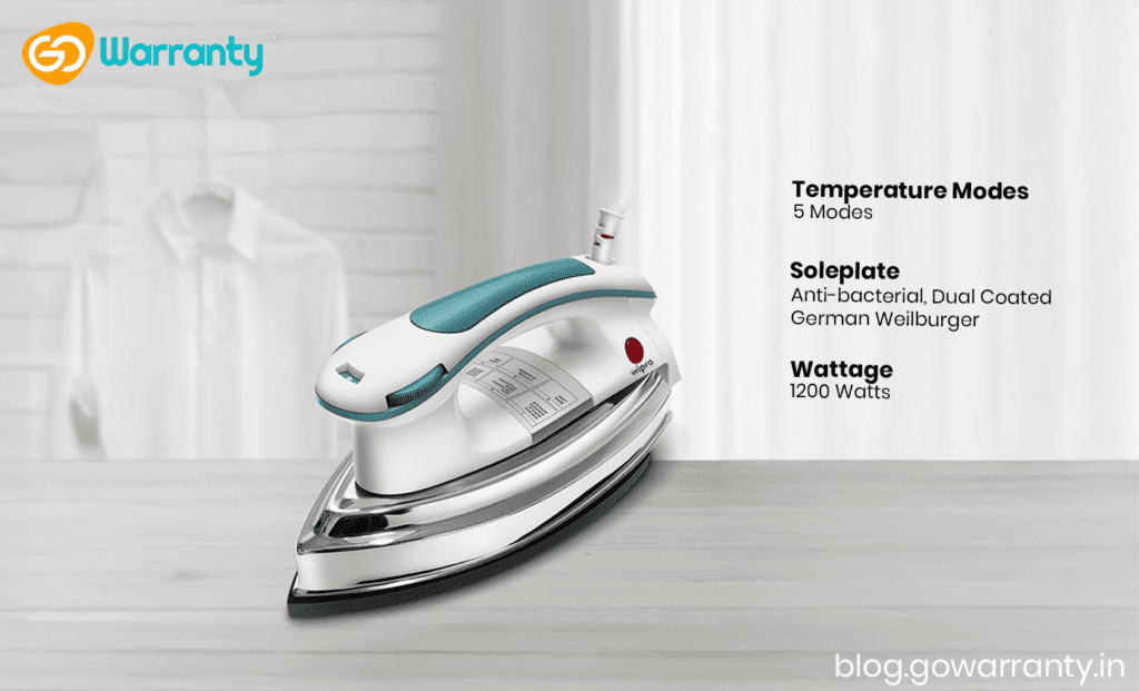 Wipro Elato GD203 1200W Heavyweight Dry Iron Review: Your Wardrobe’s New Best Friend