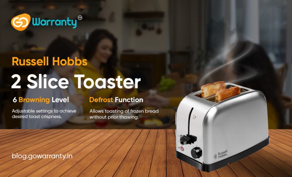 Must-Have Features of the Russell Hobbs 2-Slice Toaster Colours Plus
